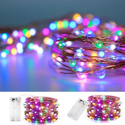 IP44 Waterproof LED String Lights 20ft 20 LED Festival Decorations Crafting Multicolor