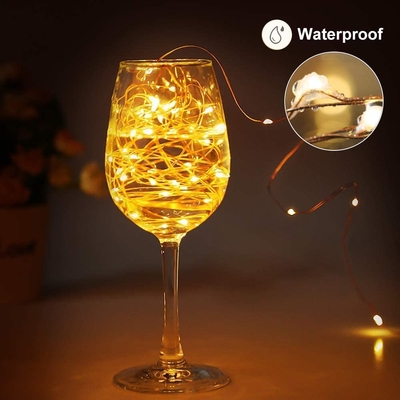 Warm White 50 LED String Lights Firefly USB Plug In Decorative Starry Lights For Valentine'S Day