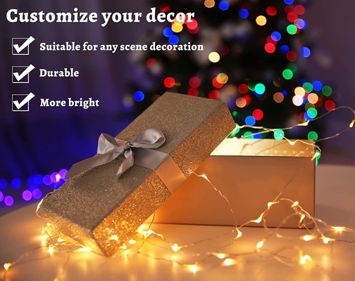Waterproof Copper Wire Star Lights 10m For Bedroom Christmas Classroom Decor