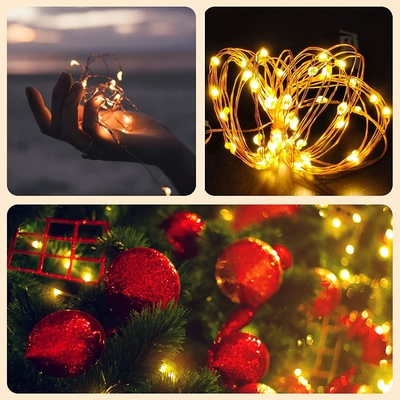 Waterproof Copper Wire Star Lights 10m For Bedroom Christmas Classroom Decor