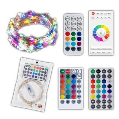 DC 5V USB Powered LED String Lights 1m Length Remote Control Decorative Lights